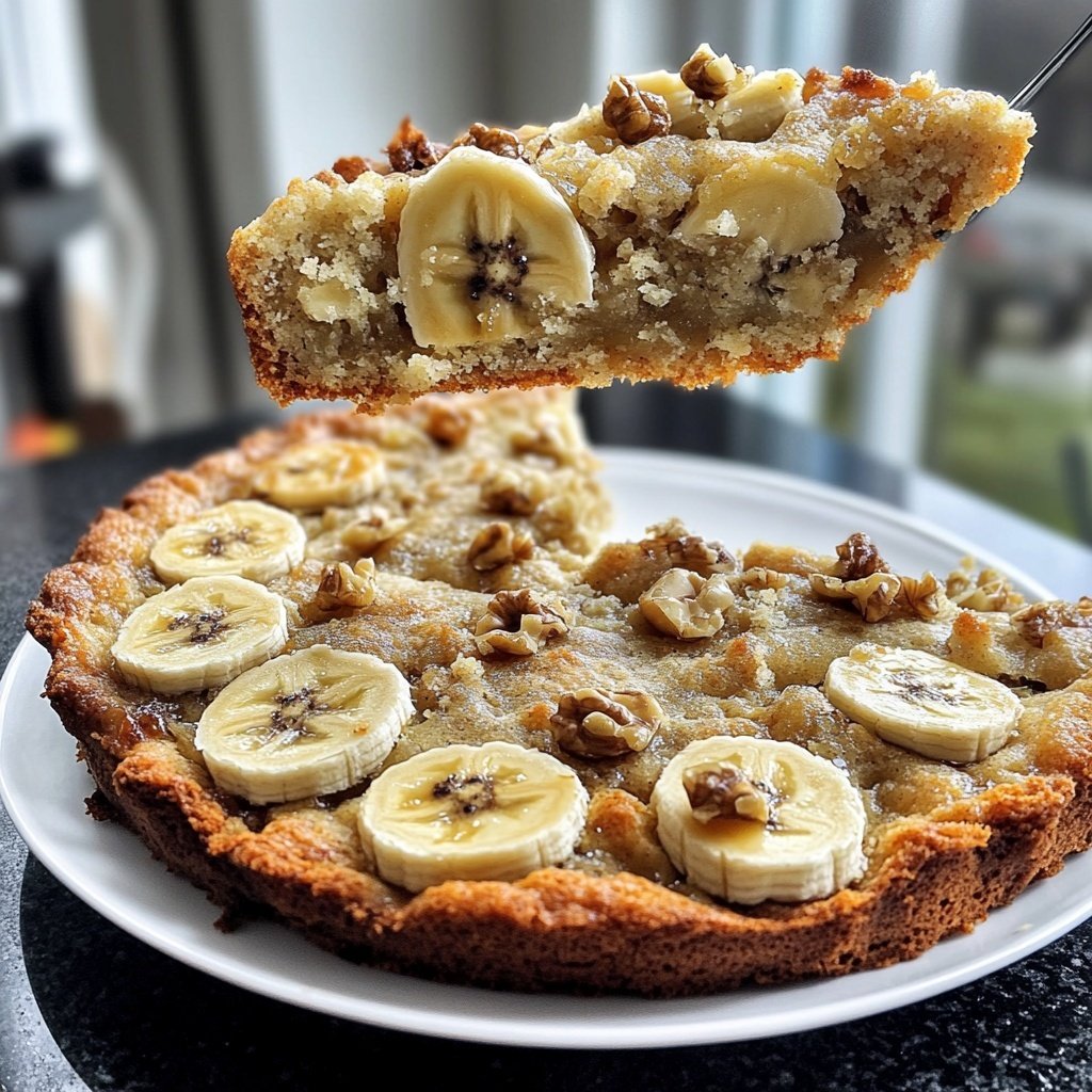 Bananenkuchen mit Nüssen