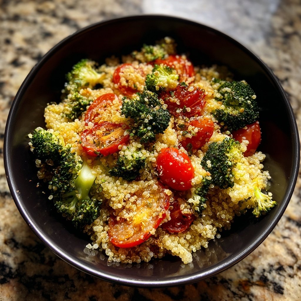 Kalorienarme Quinoa Bowl Mit Brokkoli
