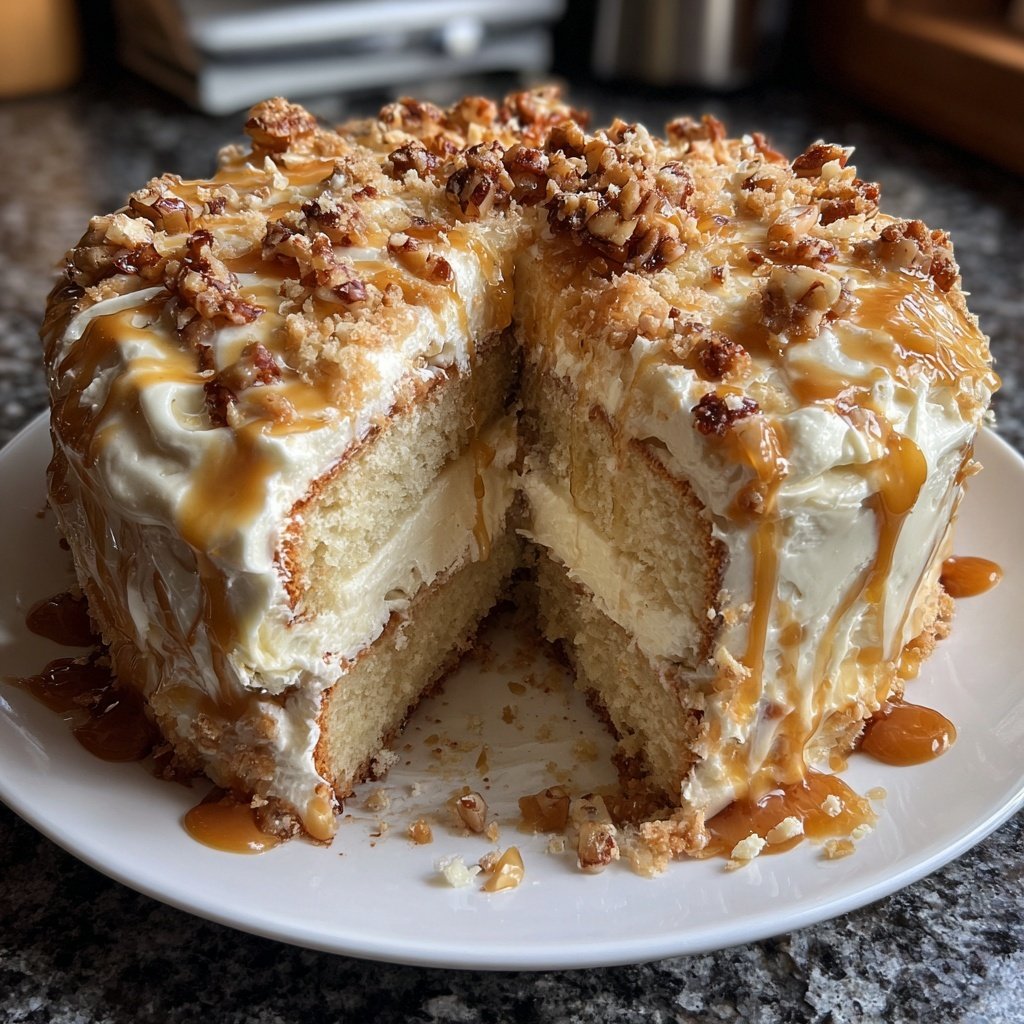 Honigtorte mit Milchmädchencreme