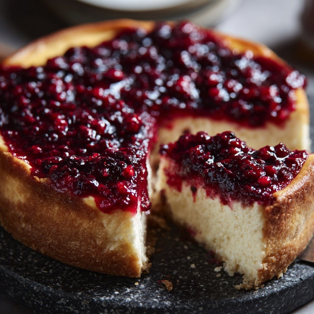Käsekuchen ohne Boden und ohne Zucker