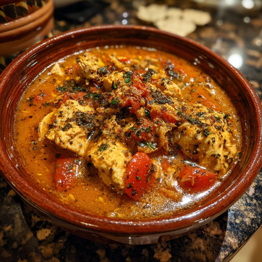 Internationale Küche Marokkanisches Hähnchen-Tagine