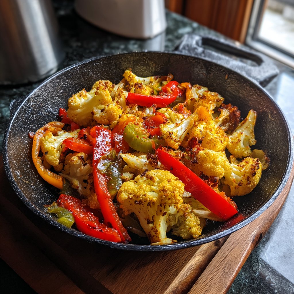 Blumenkohlpfanne vegetarisch