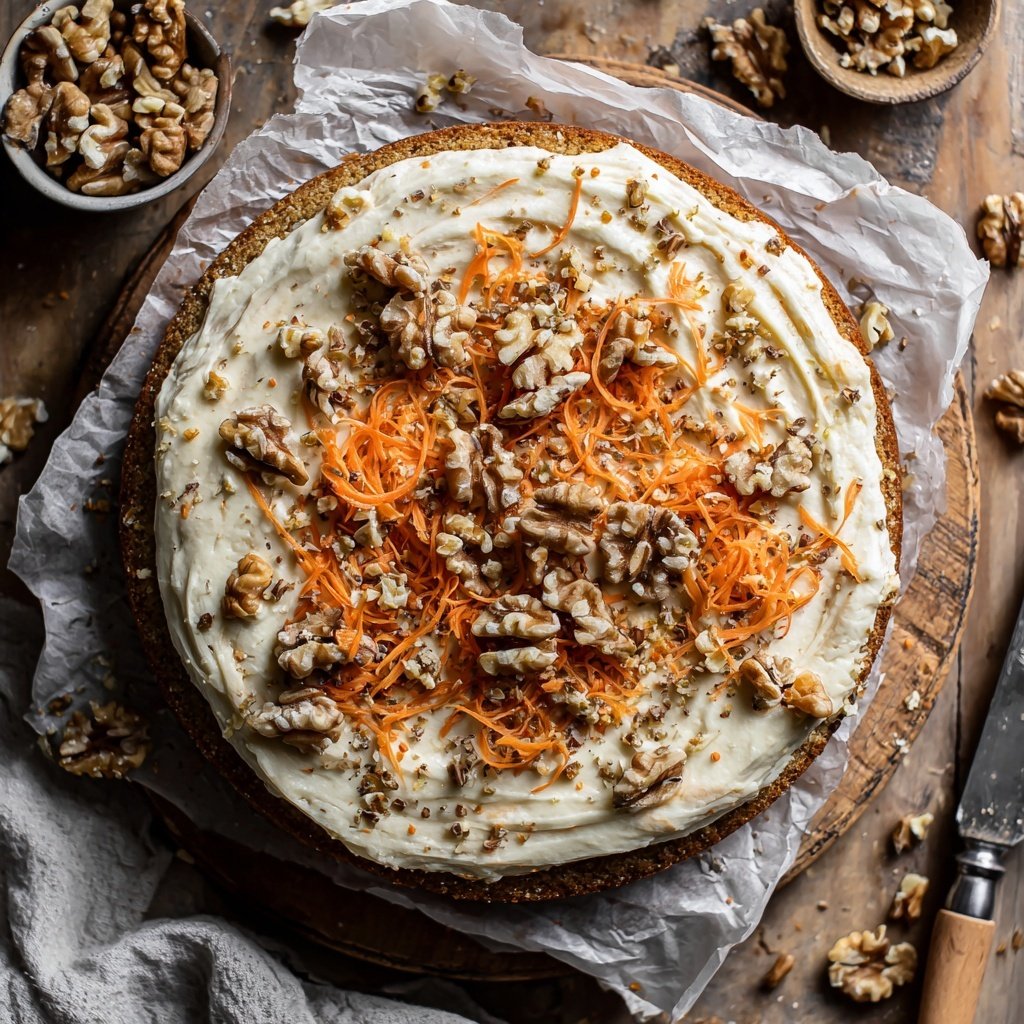 Karottenkuchen Mit Frischkäse Creme