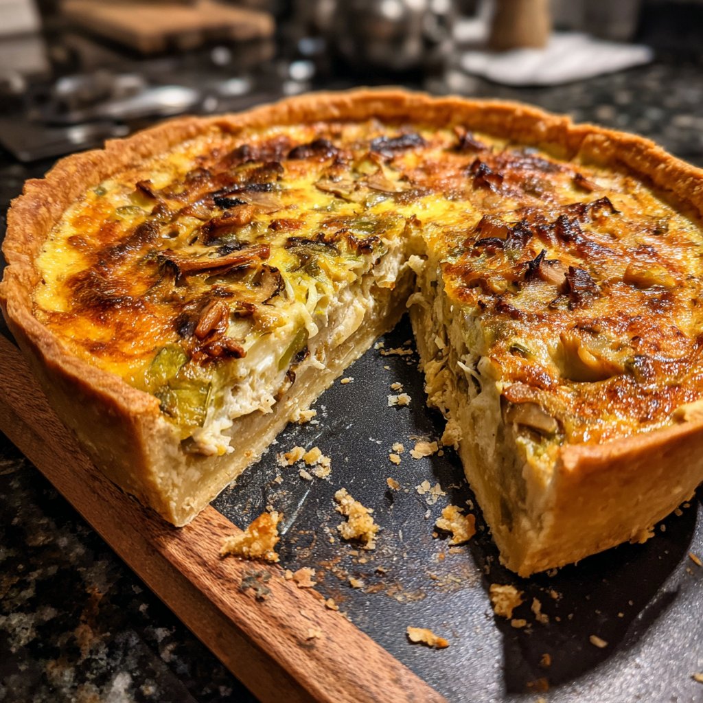 Pilz-Lauch-Quiche