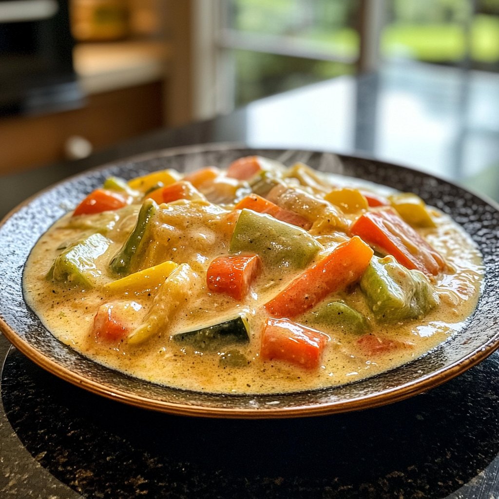 Gemüsepfanne mit Kokosmilch