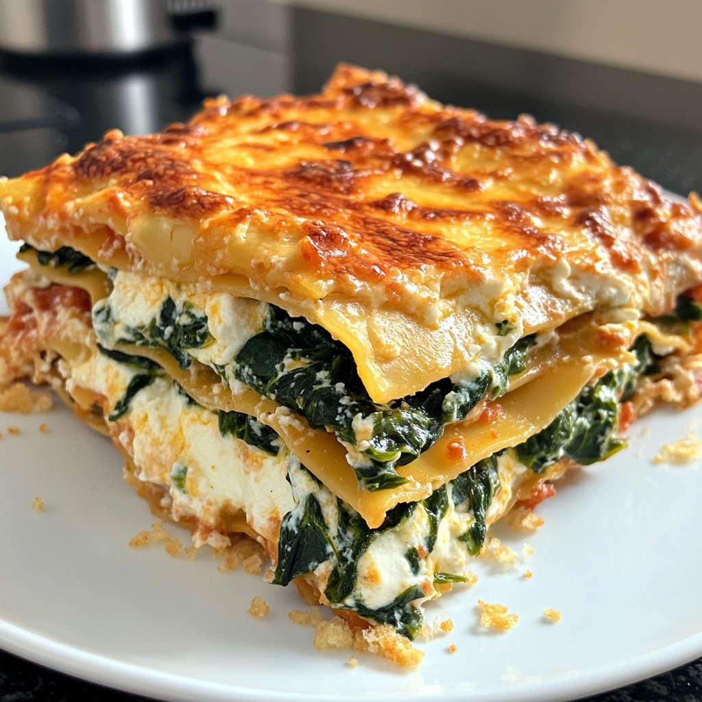 Lasagne mit Spinat und Ricotta