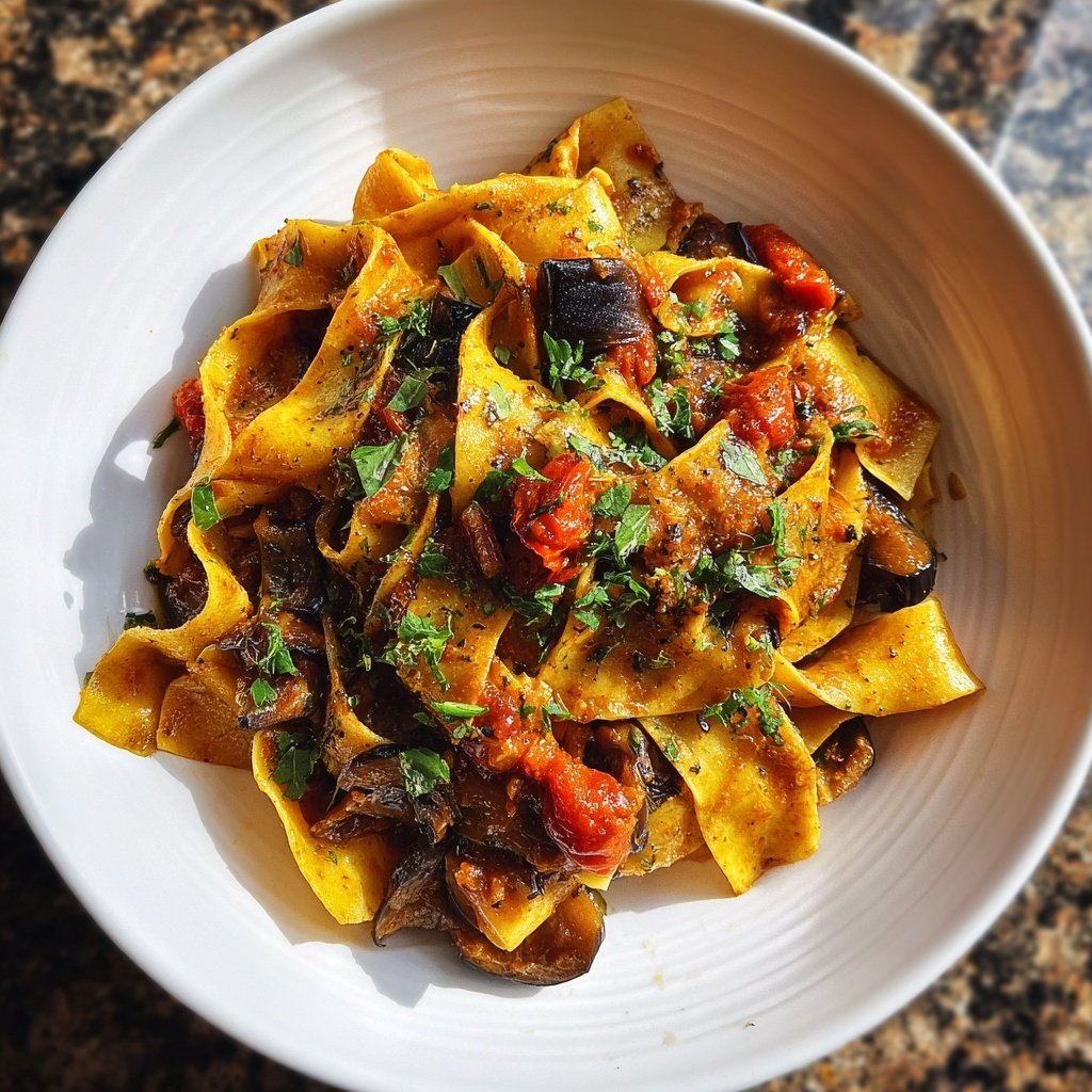 Internationale Küche Italienische Pasta alla Norma