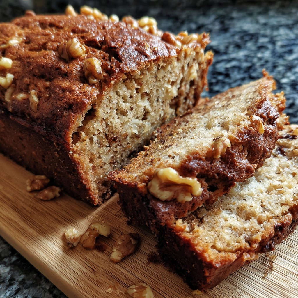 Bananenbrot mit Walnüssen